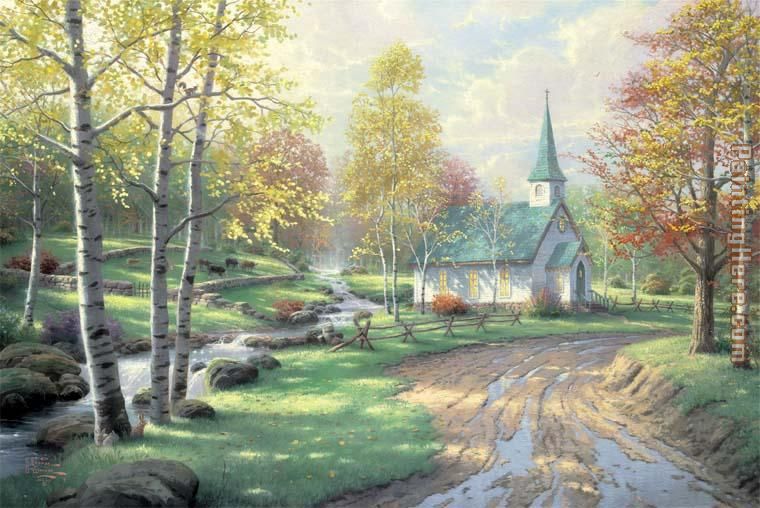 Thomas Kinkade The Aspen Chapel